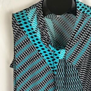 Dana Bachman Geometric Design Sleeveless Top - Size 2X